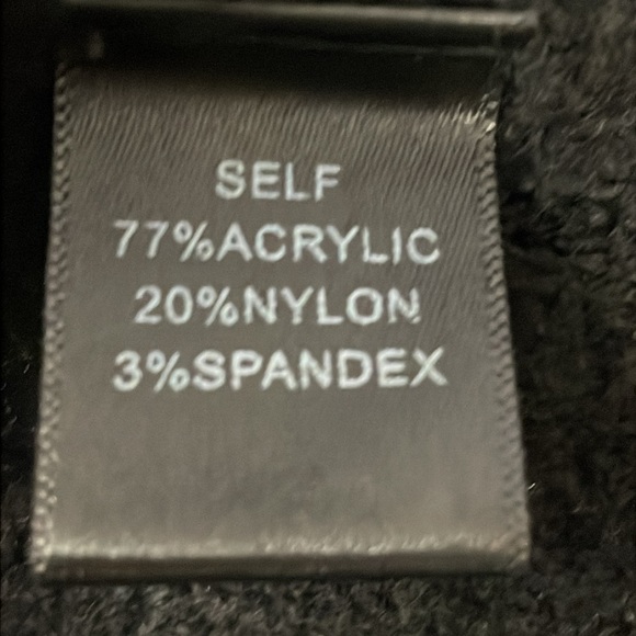 Vici Open Back Tie Waist Balloon Sleeve Black Sweater - Picture 5 of 9